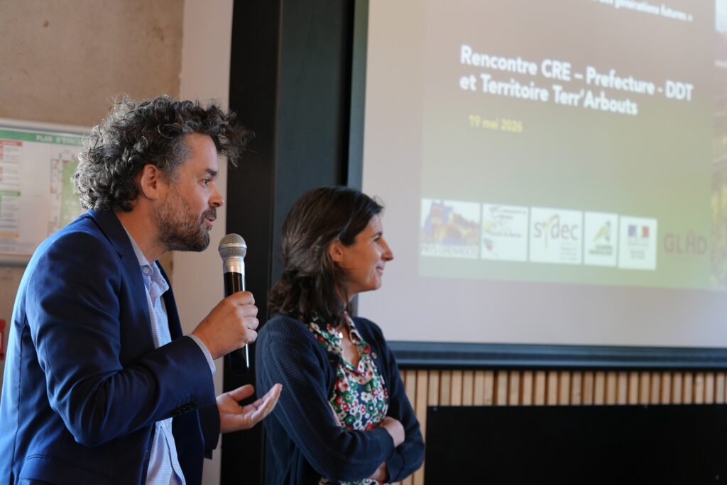 Charlotte Chamboissier et Vincent Vignon en présentation devant la Présidente de la Commission de Régulation de l'Energie